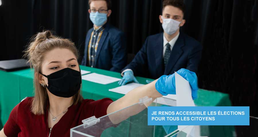 accessibilité du bureau de vote, personne en situation de handicap, PMR